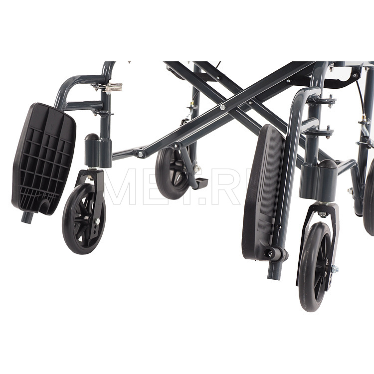 MET 903 Кресло-каталка складная Увеличенного размера, облегчённая, грузоподъемность 130кг от производителя