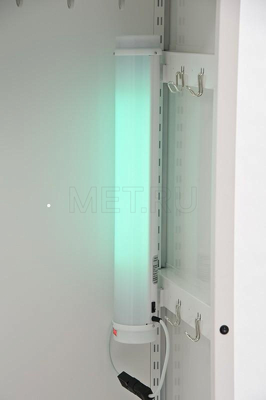 МЕТ ЭССЕН 1МоБ Шкаф медицинский, для одежды, с  бактерицидным рециркулятором и с антибактериальной окраской MET