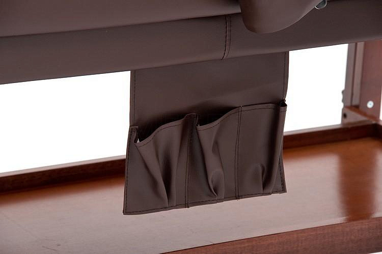 FIX-1A Стол массажный стационарный с рамой из бука, коричневый