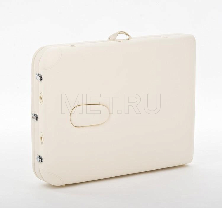 JFAL01А Легкий трёхсекционный алюминиевый массажный стол, кремовый MET