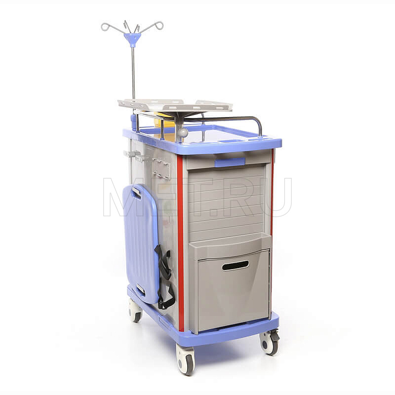 МЕТ ТP-500 Тележка реаниматолога для внутрибольничной скорой помощи