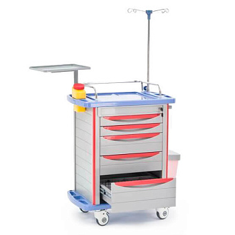 Тележка медицинская для внутрибольничной скорой помощи