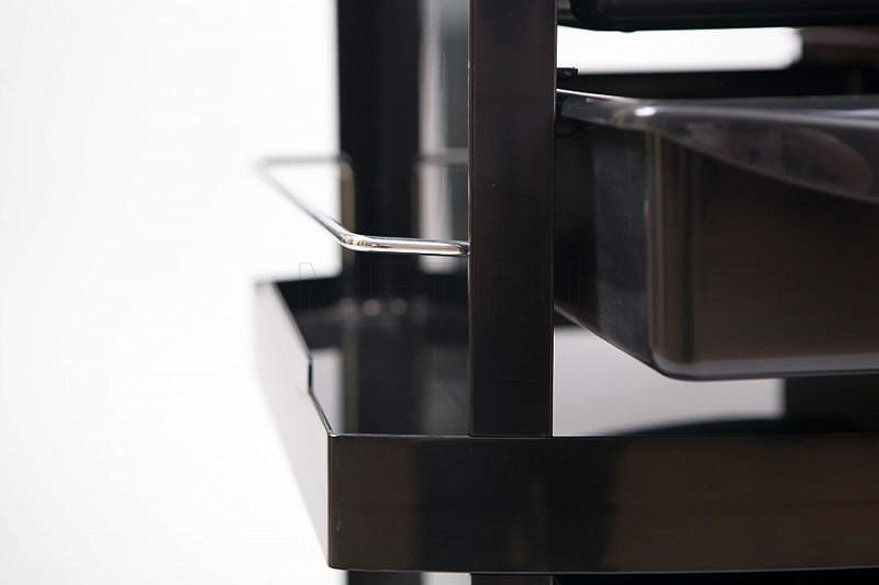 SD-3019В Тележка парикмахерская чёрная МЕТ