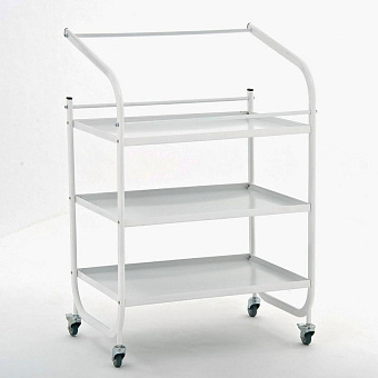 Столик инструментальный, три металлические полки