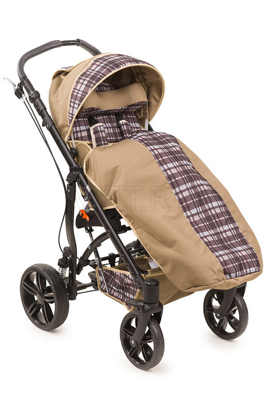 Vitea Care Meyra JUNIOR PLUS Детская коляска-книжка для больных ДЦП с регулировкой наклона спинки и сиденья, и пневматическим шасси