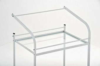 Столик  инструментальный, две стеклянные полки