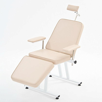 Кресло для исследований ЭЭГ, с узкими подлокотниками, бежевое