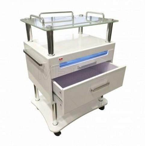 PRINCESS UV Стол тумба с УФ-стерилизатором, топ из закалённого стекла