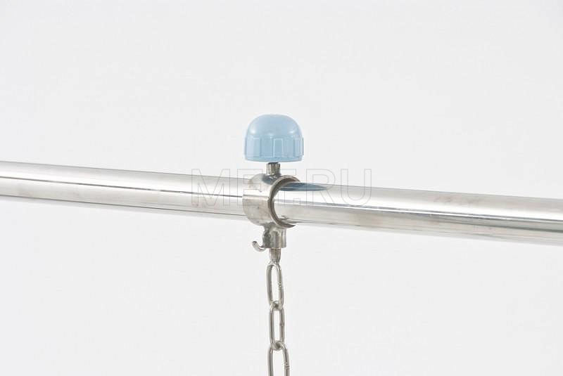 RS104-B Кровать функциональная винтовая с рамой Балканского, спинки - нерж МЕТ