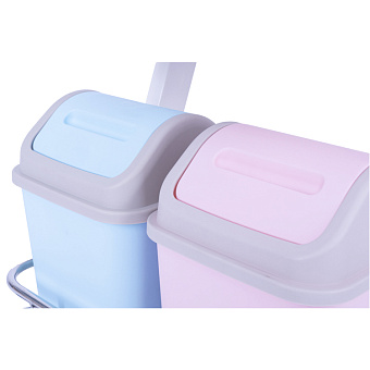 Столик-тележка медицинский трёхполочный с выдвижным ящиком и набором аксессуаров