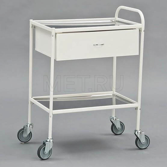 МСК-548 Манипуляционный стол. Металлокаркас, полки нерж.