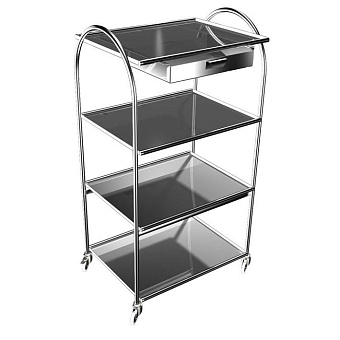 Инструментальный столик четырехполочный с одним выдвижным ящиком