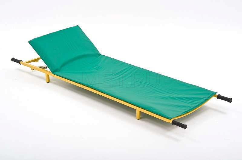 МЕТ ТПБ-01-01 Тележка для перевозки больных со съёмной панелью с подголовником (ложе-сетка)