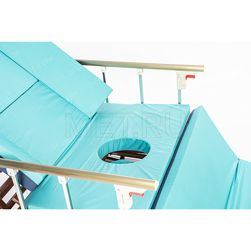 МЕТ REMEKS Медицинская кровать для ухода за лежачими больными с  переворотом, туалетом и матрасом от производителя