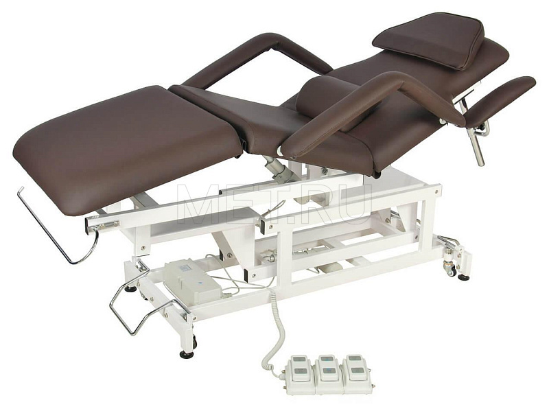  DB-9 (КО-071) кровать массажная с электроприводом, цвет  КОРИЧНЕВЫЙ