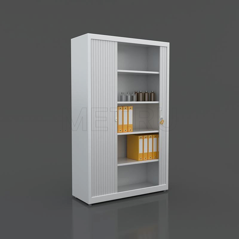 размер 195x120x45 cм МЕТ Кёльн-120  Шкаф медицинский металлический двухстворчатый,  с раздвижными ролетами от производителя