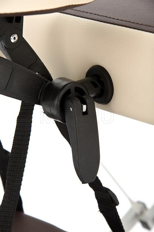 JFAL01А Массажный переносной стол на алюминиевом каркасе, коричневый/кремовый МЕТ