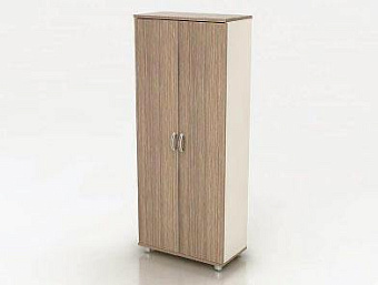 Высокий закрытый стеллаж с одной парой дверей (855*442*2076)
