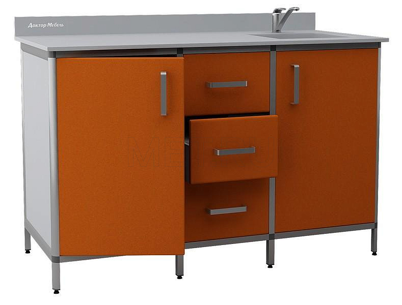 Широкий стол-тумба с мойкой ДМ2-011-13 Широкий стол-тумба с мойкой