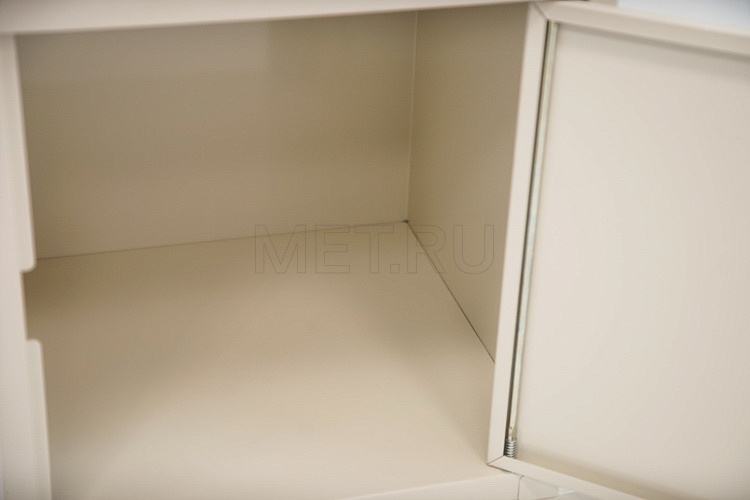 KL1-В Тумба металлическая с топом и откидной столешницей из ламината MET