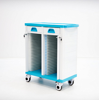 Тележка-столик для транспортировки и хранения рентгеновских кассет