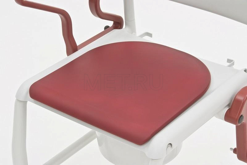 Rebotec Kiel, Германия Туалетный стул с санитарным оснащением, усиленный, серый/рубин от производителя