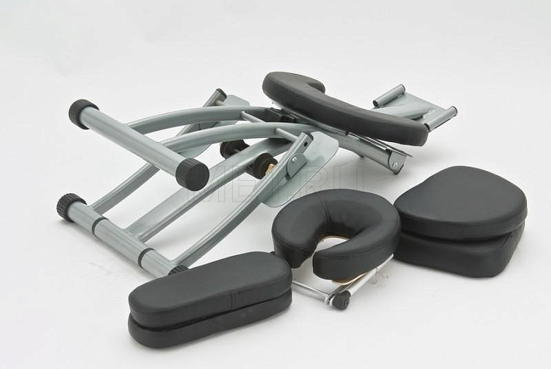 JFMС05 Массажная скамья алюминиевая, черная МЕТ