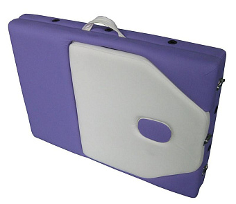 Складной массажный стол с поднимающимся сегментом ножной панели