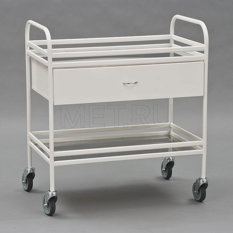 МСК-549-01 (СМ549-02-МС) Столик манипуляционный, каркас из металлического профиля, полки Нерж. от производителя