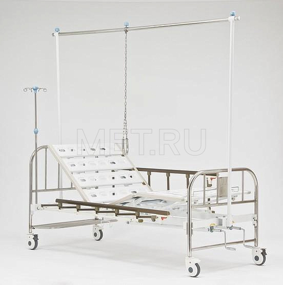 RS104-B Кровать функциональная винтовая с рамой Балканского, спинки - нерж от производителя