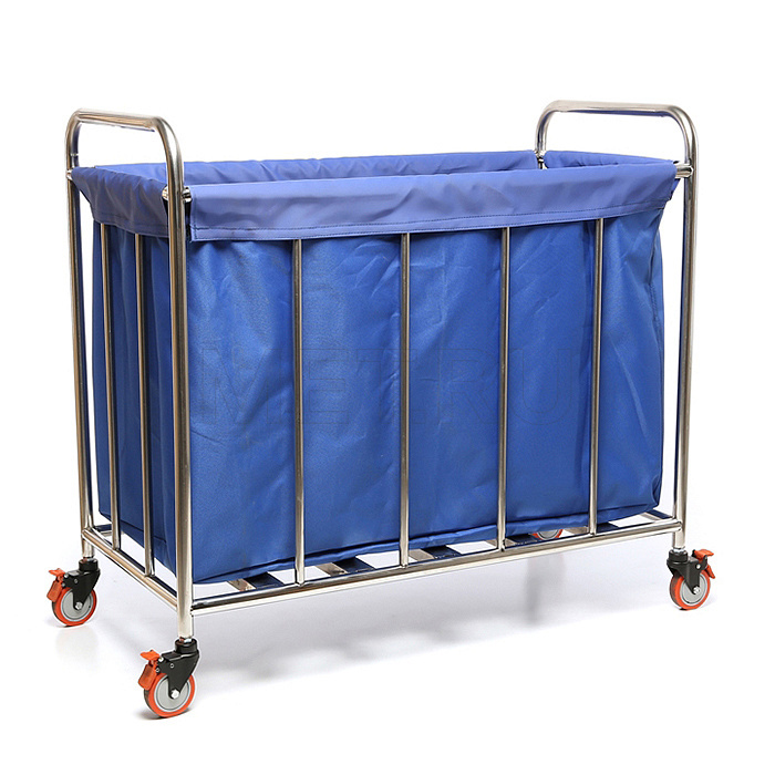 МЕТ ТB-100 Тележка для белья из нержавеющей стали со съемным контейнером от производителя