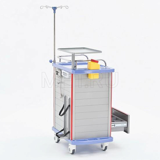 МЕТ ТP-520 Стол для экстренной реанимации с большим ящиком внизу MET
