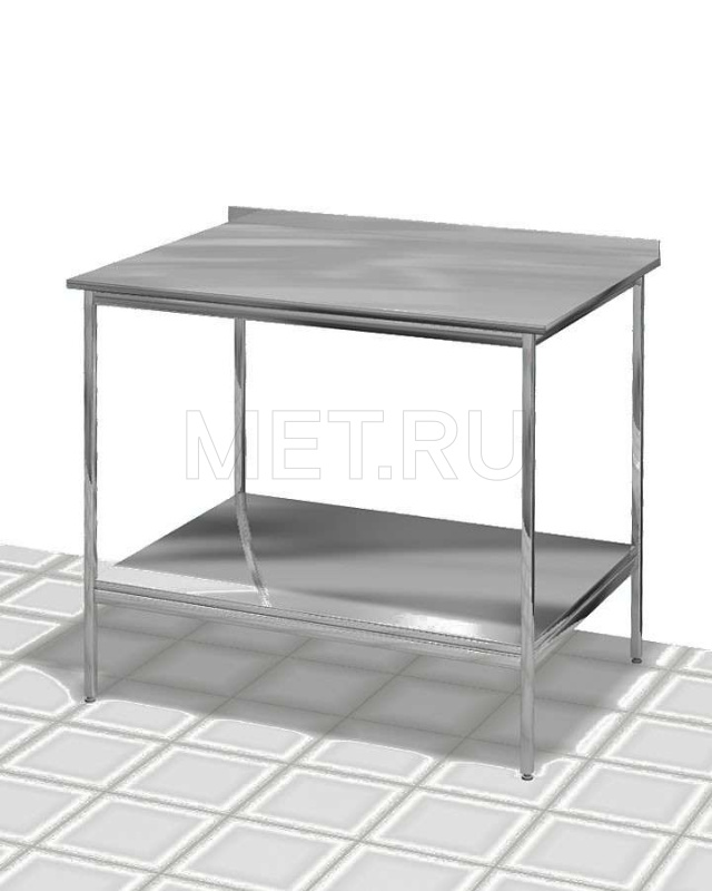 МЕТ T-B62.1 Стол медицинский технологический с отбортовкой нерж. от производителя