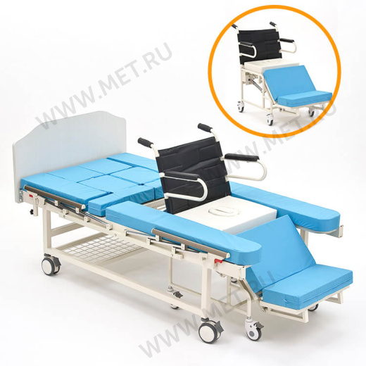 MET INTEGRA Механическая функциональная медицинская кровать с  интегрированным креслом-каталкой от производителя