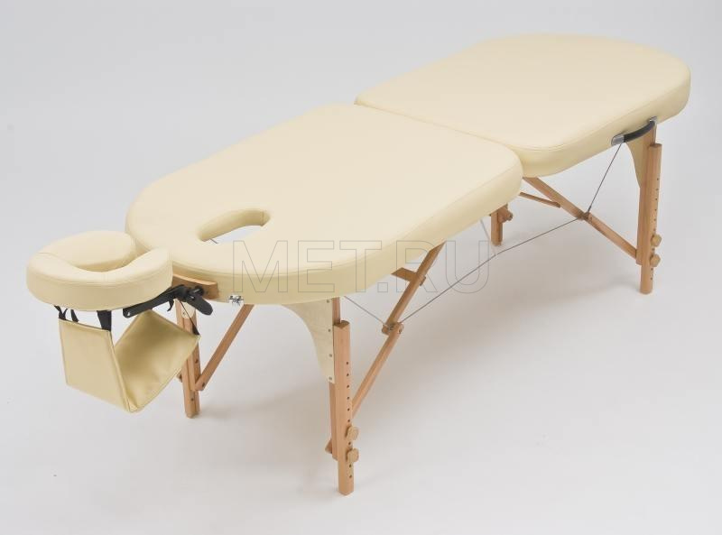 Wendermann Wood Oval Массажный складной стол с рамой из бука, бежевый от производителя