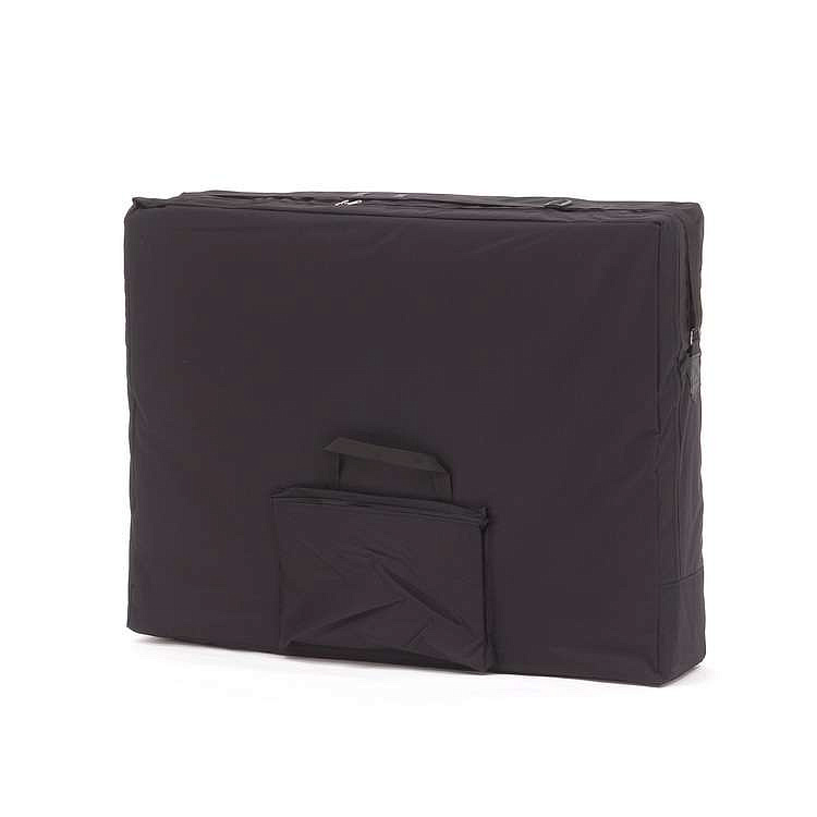 JF AL01А Складной трёхсекционный алюминиевый массажный стол, бежево-синий MET