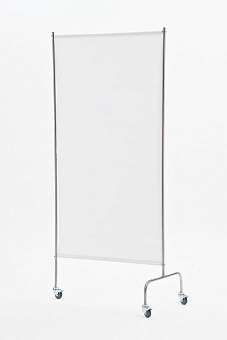 Ширма медицинская из нержавейки на колесах (одна секция)