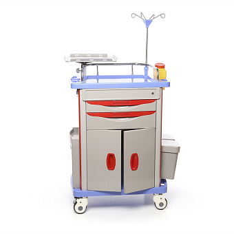 Тележка реаниматолога для внутрибольничной скорой помощи