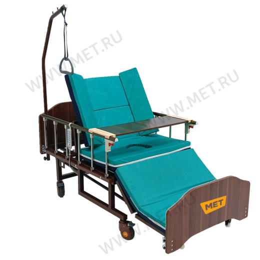 MET REVEL NEW Медицинская кровать для лежачих больных с  USB, электрорегулировками, переворотом и туалетом от производителя