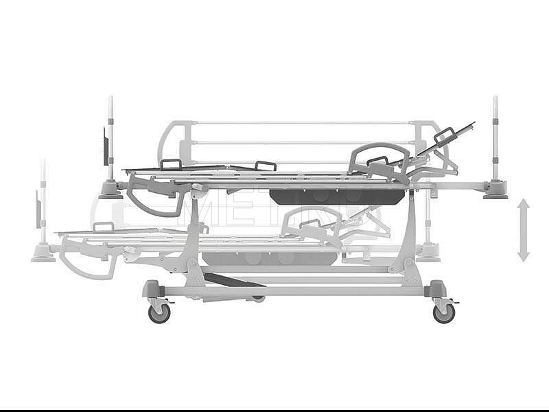 OPTIMAL+ Четырёхсекционная кровать с электроприводными регулировками положения секций и высоты ложа МЕТ