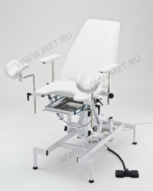  Кресло гинекологическое с регулировкой высоты , на электроприводе, цвет- белый от производителя