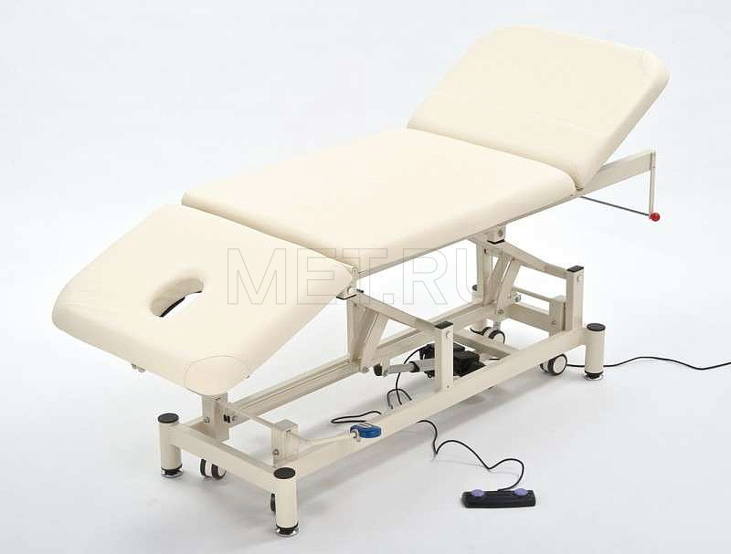 Wendermann Steel 9 Type 2 Cream Стол массажный/перевязочный трехсекционный с электроприводом, кремовый от производителя