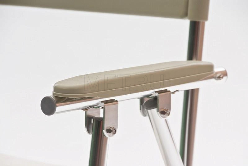 WC XXL (хром) Кресло-туалет складное, повышенной грузоподъемности МЕТ