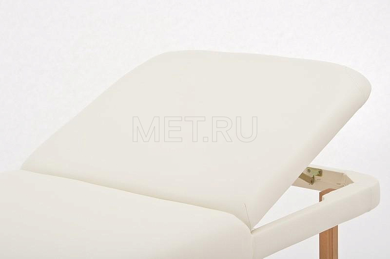 FIX-1A NEW Массажный стационарный стол с рамой из бука и вырезом для лица, кремовый