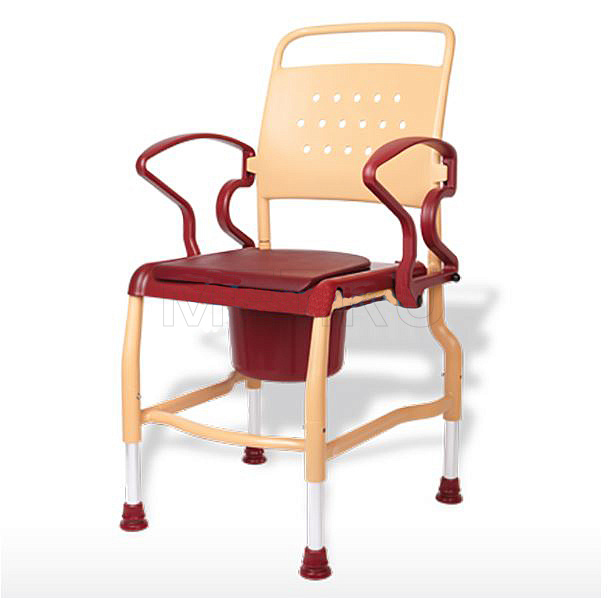 Rebotec Kiel, Германия Туалетный стул с санитарным оснащением, усиленный, терракота/рубин от производителя