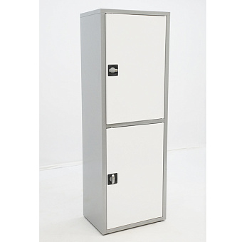 МЕТ ВАЛЕНТИЯ 1ММ Шкаф медицинский,   каркас-серый, дверцы-белые