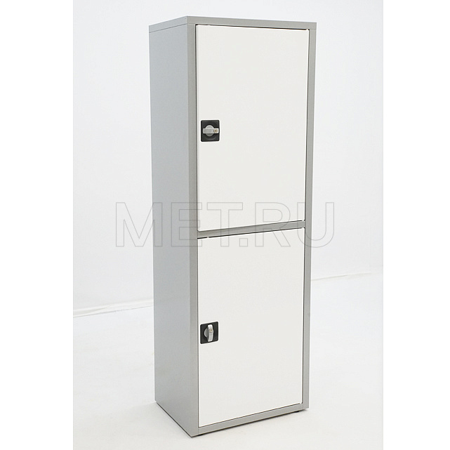 размер 175x60x40 cм МЕТ ВАЛЕНТИЯ 1ММ Шкаф медицинский,   каркас-серый, дверцы-белые от производителя