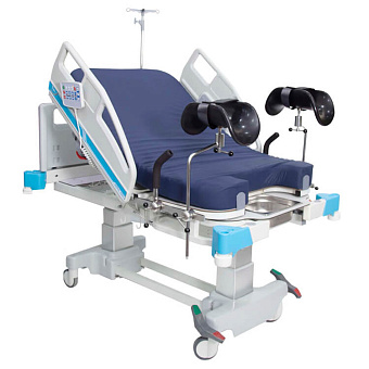 Акушерская кровать с телескопическими колоннами