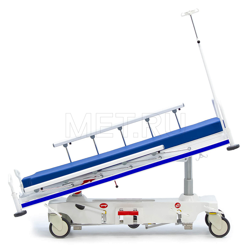 МЕТ TB-160 Тележка-каталка для перевозки больных с гидравлической системой регулировки высоты