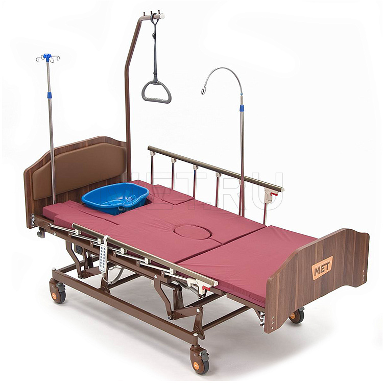 МЕТ REALTA Кровать-кресло с "ушками" - для сна в положении сидя,   с регулировкой высоты, с переворотом и туалетом MET